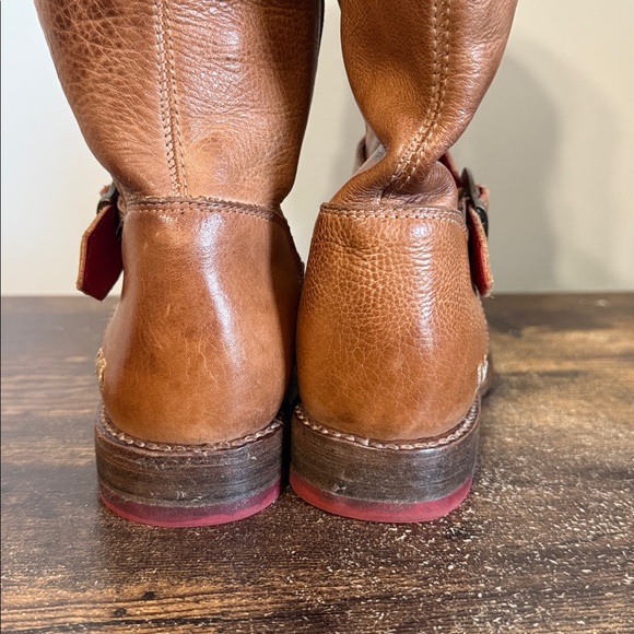 Bed|Stu Gogo Lug Brown Leather Mid-calf leather boot - Picture 7 of 11